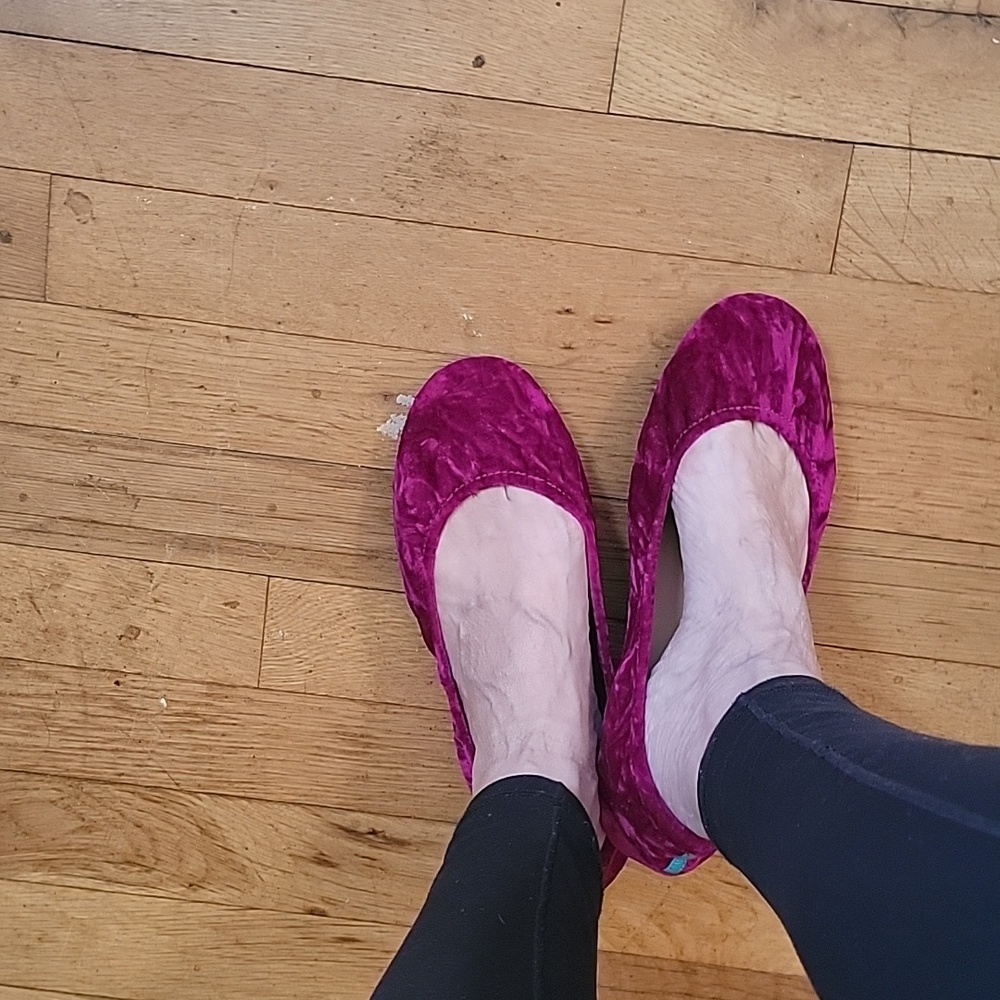 Tieks Tyrian Velvet Flats 8 - Picture 6 of 6